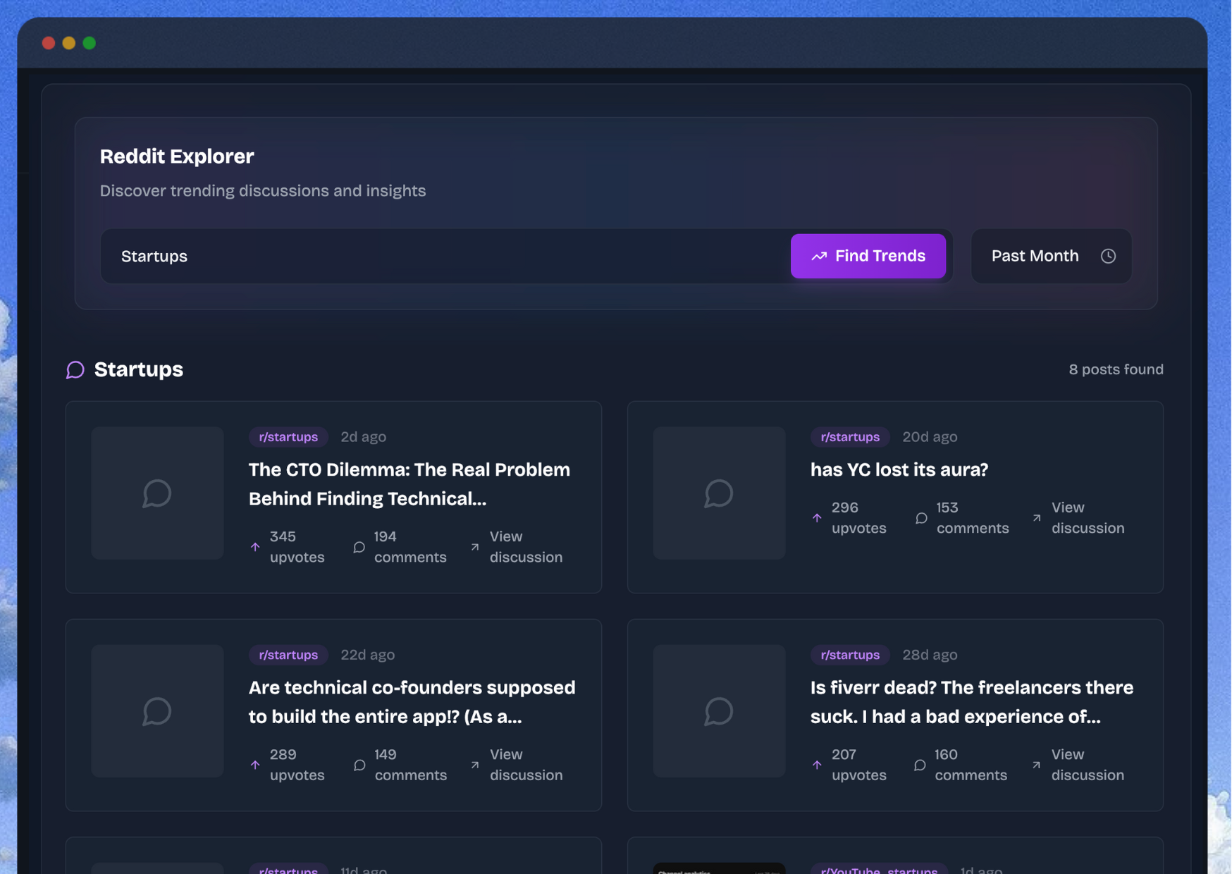 Reddit Research Tool